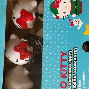 Hello Kitty White String Lights with Red Bows